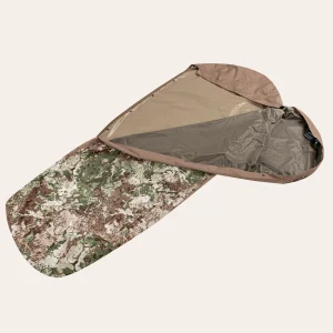 MIL-TEC Bivaque Modular 3 Camadas Laminadas WASP I Z2 – bivaque impermeável e respirável com fecho de correr de 2 vias e aba de fecho de pressão.