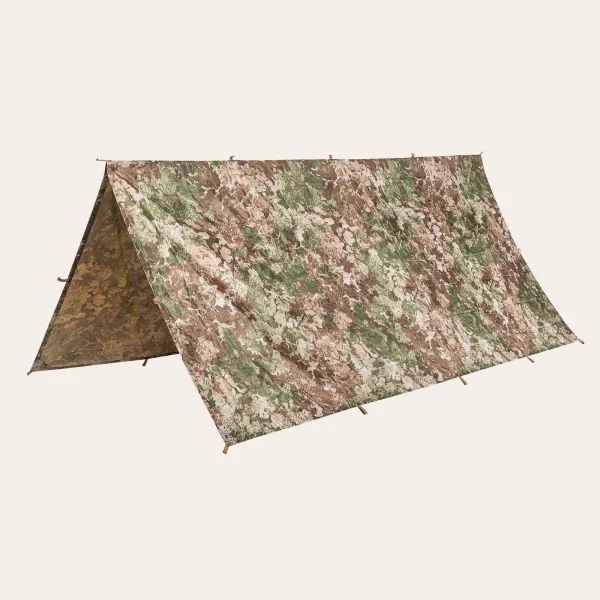 MIL-TEC Tarp Ripstop 300x300cm WASP I Z2 14234066 MIL-TEC Ripstop TARP WASP I Z2 14234066 – lona impermeável e versátil (300x300 cm) com 19 pontos de fixação para múltiplas opções de montagem no campismo, bushcraft e aventuras ao ar livre.