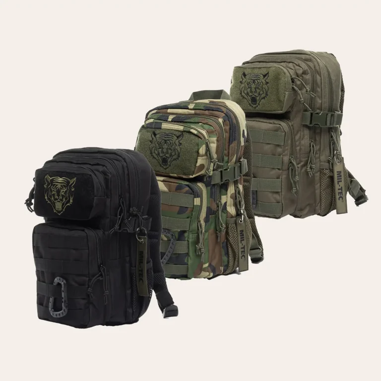 MIL-TEC US Assault Pack Kids - children's tactical backpack with 14 litre capacity, padded back, Molle straps and ergonomic adjustment system.