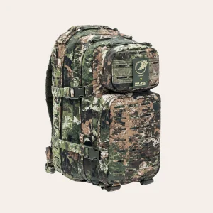 MIL-TEC US Assault Pack SM Laser Cut 3 MIL-TEC US Assault Pack SM Laser Cut em WASP I Z3A 14002667 – mochila tática de 20 litros com MOLLE Laser-Cut, costas acolchoadas e compartimento para sistema de hidratação.