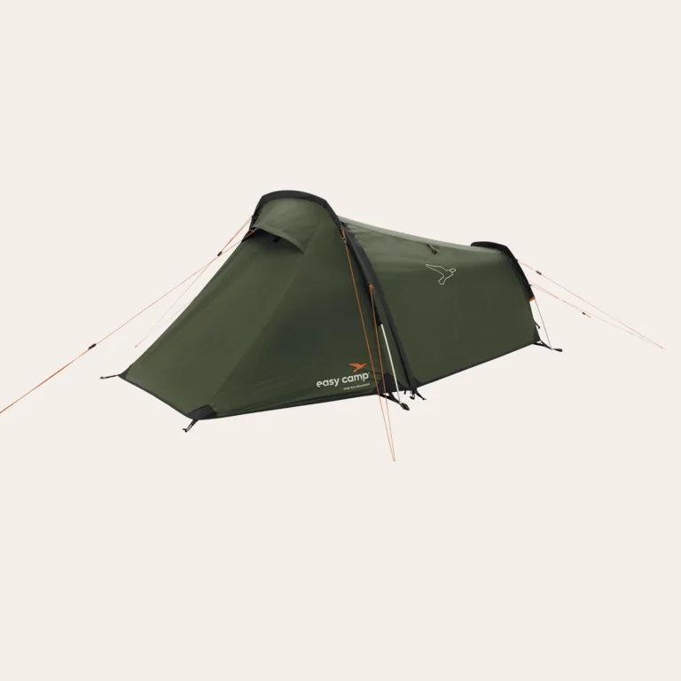 Easy Camp Sarek 1 120467 – Tenda túnel ultraleve para trekking & bikepacking, com espaço de armazenamento & recursos inteligentes.