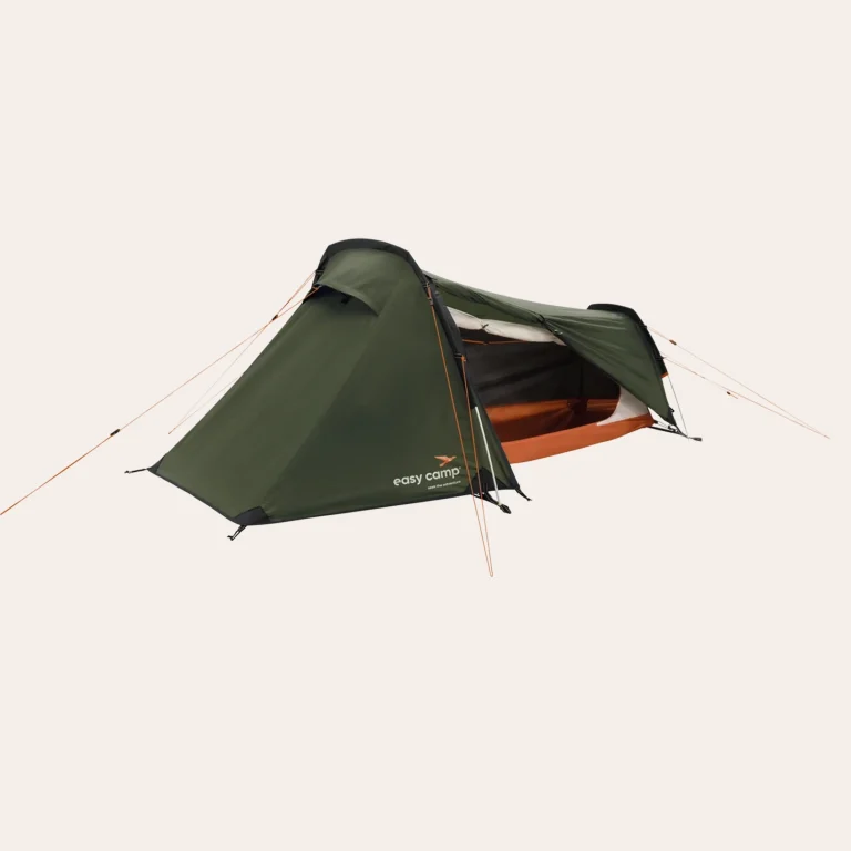 Easy Camp Sarek 1 120467 – Tenda túnel ultraleve para trekking & bikepacking, com espaço de armazenamento & recursos inteligentes.