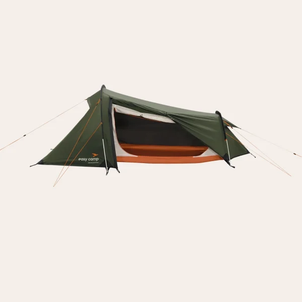 Tenda easy camp Sarek-1 verde-escouro 120467 Easy Camp Sarek 1 120467 – Tenda túnel ultraleve para trekking & bikepacking, com espaço de armazenamento & recursos inteligentes.