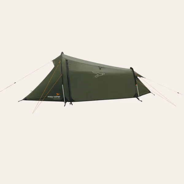 Tenda easy camp Sarek-1 verde-escouro 120467 Easy Camp Sarek 1 120467 – Tenda túnel ultraleve para trekking & bikepacking, com espaço de armazenamento & recursos inteligentes.