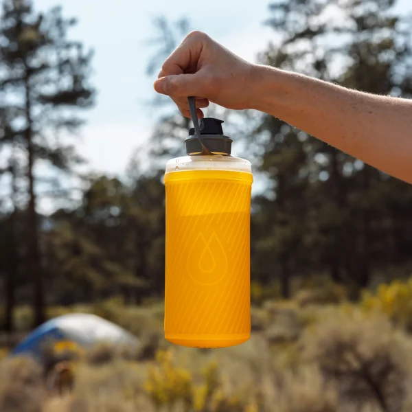 Hydrapak Flux 750ml flexible ultralight foldable outdoor water bottle
