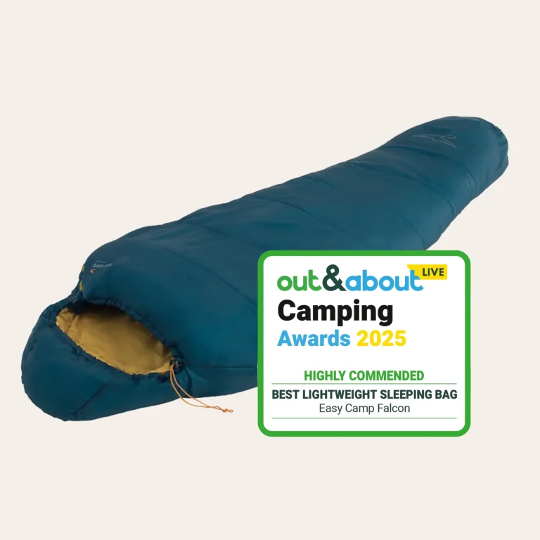 Easy Camp Falcon II Mummy -1°C Blue closed sleeping bag
