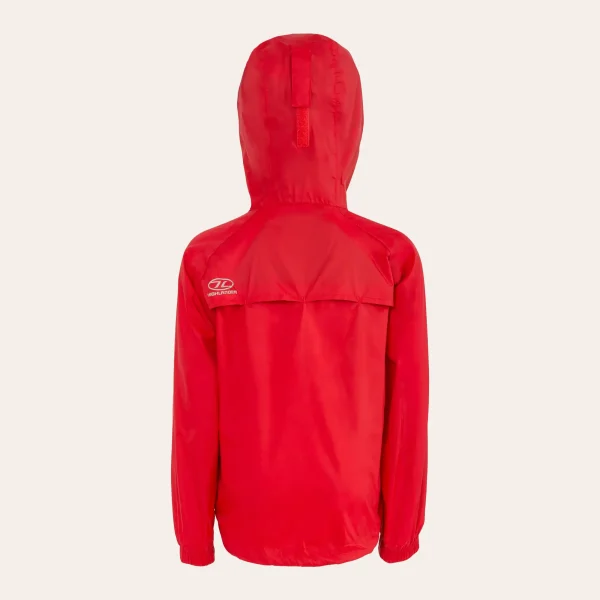 O Impermeavel Highlander Outdoor Stow & Go para crianças na cor vermelho O Impermeavel Highlander Outdoor Stow & Go para crianças na cor vermelho