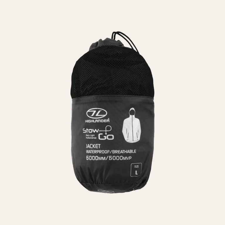 O Impermeavel Highlander Outdoor Stow & Go para homens em preto
