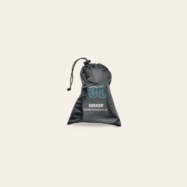 O HydraPak Seeker+ 3L combinação entre reservatório de água e sistema de filtração O HydraPak Seeker+ 3L combinação entre reservatório de água e sistema de filtração