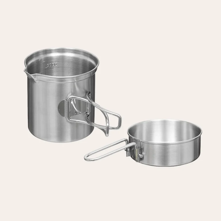 Stainless steel kitchen utensils from Fox Outdoor by MFH