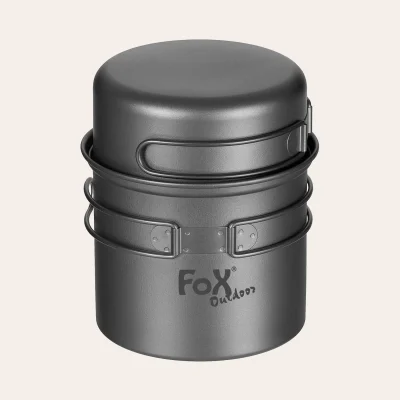 O Conjunto de utensílios de cozinha titânio da Fox Outdoor by MFH