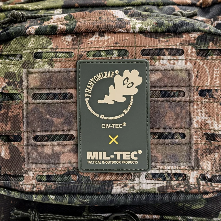 MIL-TEC US Assault Pack LG Laser Cut 8 Vista do Sistema molle da Mochila MIL-TEC US Assault Pack SM Laser Cut em WASP I Z3A – mochila tática de 36 litros