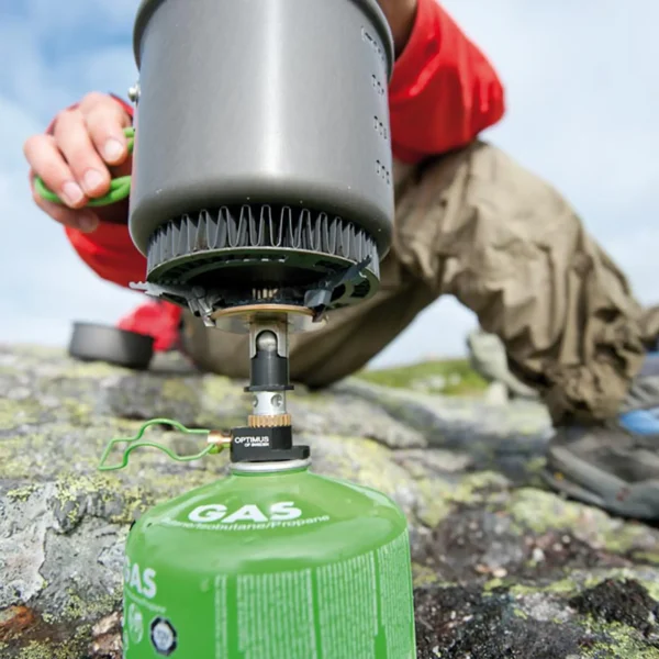 Optimus Crux – Fogão a gás ultraleve com cabeça dobrável, compacto e potente, apenas 83 g Optimus Crux – Fogão a gás ultraleve com cabeça dobrável, compacto e potente, apenas 83 g