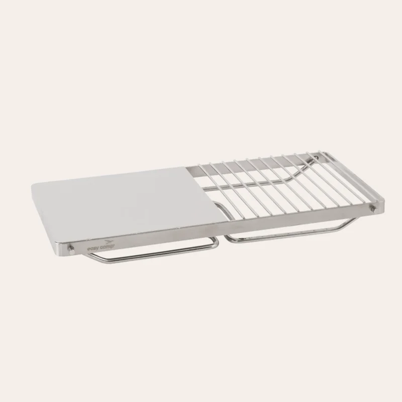 The folded easy camp Campfire Grill
