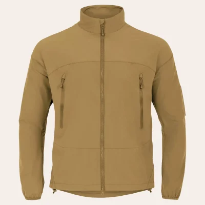 The Highlander Forces Hirta Softshell Jacket in coyota tan