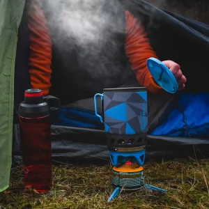 O conjunto de cozinha com fogão Highlander Outdoor Blade Fastboil