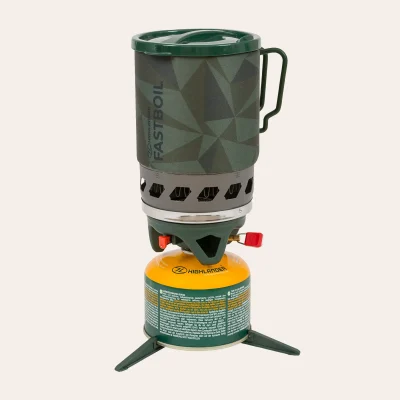 O conjunto de cozinha com fogão Highlander Outdoor Blade Fastboil