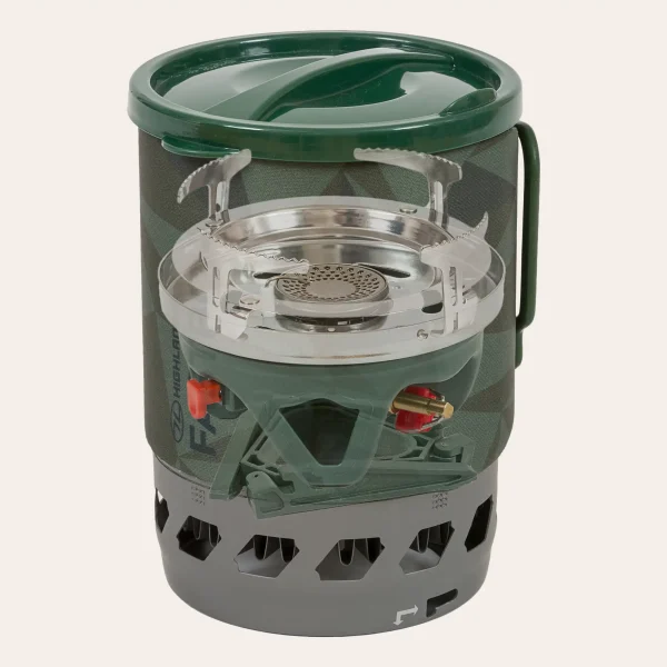 O conjunto de cozinha com fogão Highlander Outdoor Blade Fastboil O conjunto de cozinha com fogão Highlander Outdoor Blade Fastboil