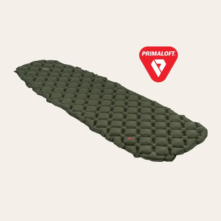 The Nap-Pak Primaloft inflatable mattress from Highlander Outdoor