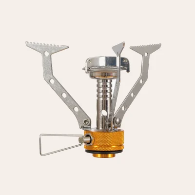 O fogão a gás dobrável Highlander Outdoor HPX100 Compact Stove