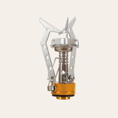 O fogão a gás dobrável Highlander Outdoor HPX100 Compact Stove