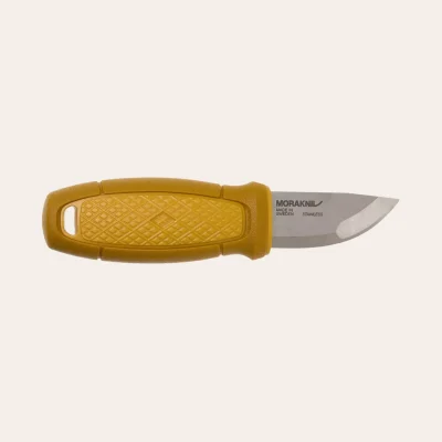 The yellow Morakniv Eldris knife