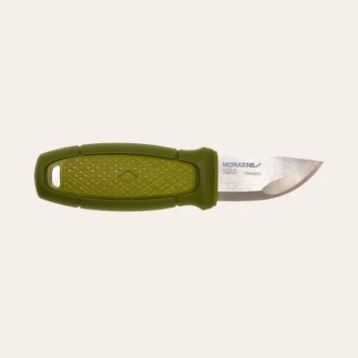 The green Morakniv Eldris knife