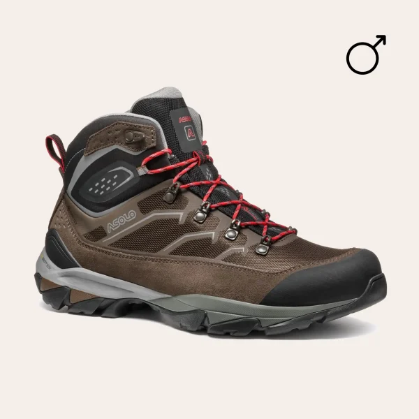 Asolo-Acadia-mid-GTX-homen-B40074B197-01 Botas de caminhada Asolo ACADIA MID GTX para homem com GORE-TEX e sola antiderrapante Sigma Grip