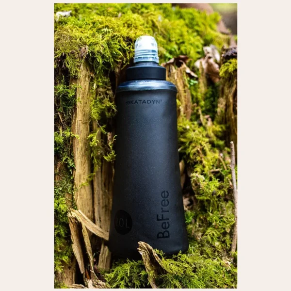 Filtro de água ultraleve Katadyn BeFree 1L Black Edition para actividades ao ar livre, emergências e preparação para crises