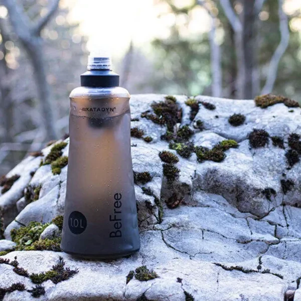 Filtro de água ultraleve Katadyn BeFree 1L Black Edition para actividades ao ar livre, emergências e preparação para crises