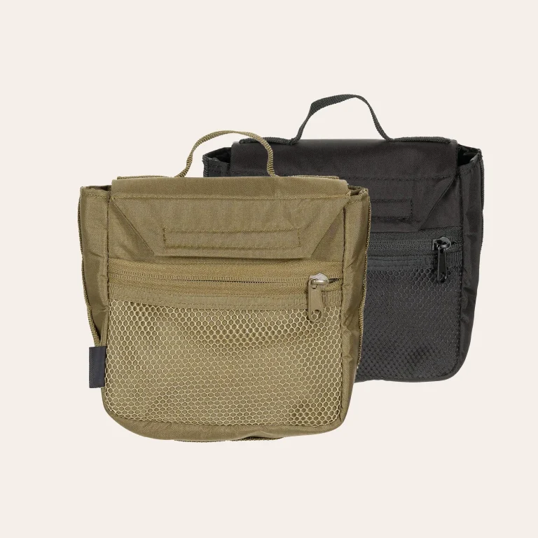O Pouch MFH Mission II com sistema de velcro, almofadado e compatível com mochilas modulares - bolsa universal robusto feito de nylon Cordura.