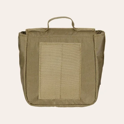 O Pouch MFH Mission II com sistema de velcro, almofadado e compatível com mochilas modulares - bolsa universal robusto feito de nylon Cordura.