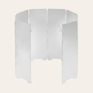 Para-vento de alumínio dobrável Mil-Tec - 67×24 cm Para-brisas de cozinha 14919000 para fogões de exterior