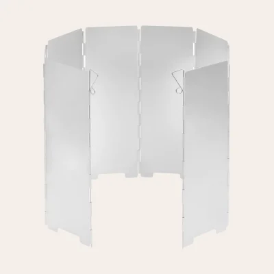 Para-vento de alumínio dobrável Mil-Tec - 67×24 cm Para-brisas de cozinha 14919000 para fogões de exterior