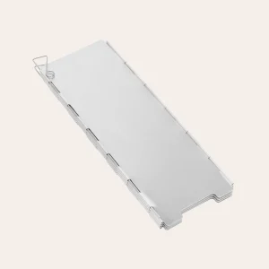 Para-vento de alumínio dobrável Mil-Tec - 67×24 cm Para-brisas de cozinha 14919000 para fogões de exterior