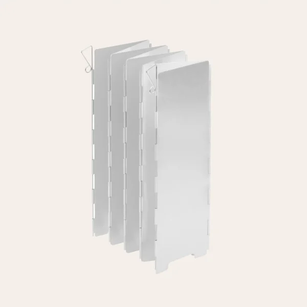 Para-vento de alumínio dobrável Mil-Tec - 67×24 cm Para-brisas de cozinha 14919000 para fogões de exterior