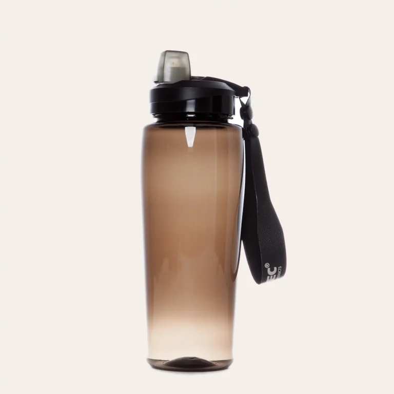 Mil-Tec Smoke bottle 14519702 - robust outdoor water bottle in smoke grey plastic