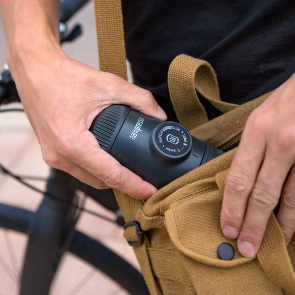 Wacaco Nanopresso portable coffee maker without electricity for outdoors, travelling and adventures