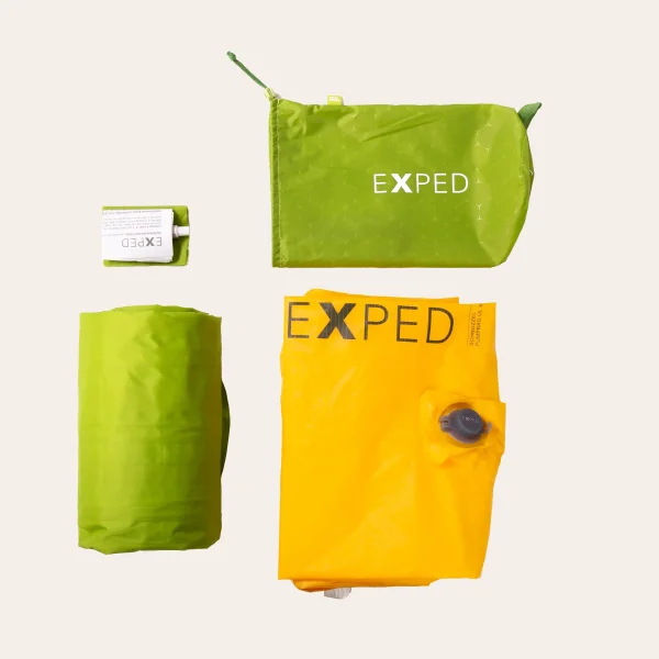 Colchão isolante Exped Ultra 3R Colchão isolante Exped Ultra 3R – colchão ultraleve com valor R 2,9 para trekking, ciclismo e campismo em três estações do ano