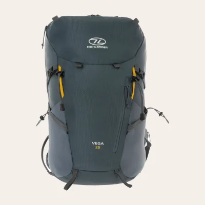 Mochila de trekking leve Vega 25l da Highlander Outdoor para caminhadas confortáveis e passeios de um dia
