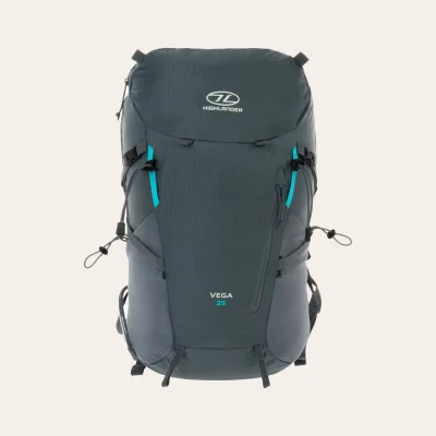 Mochila de trekking leve Vega 25l da Highlander Outdoor para caminhadas confortáveis e passeios de um dia