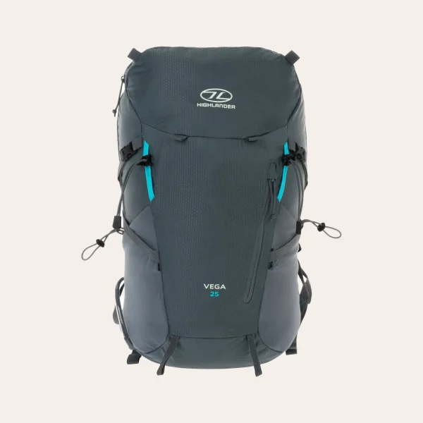 Highlander-Outdoor-Vega-mulher-25l-RUC289L-GR-01 Mochila de trekking leve Vega 25l da Highlander Outdoor para caminhadas confortáveis e passeios de um dia