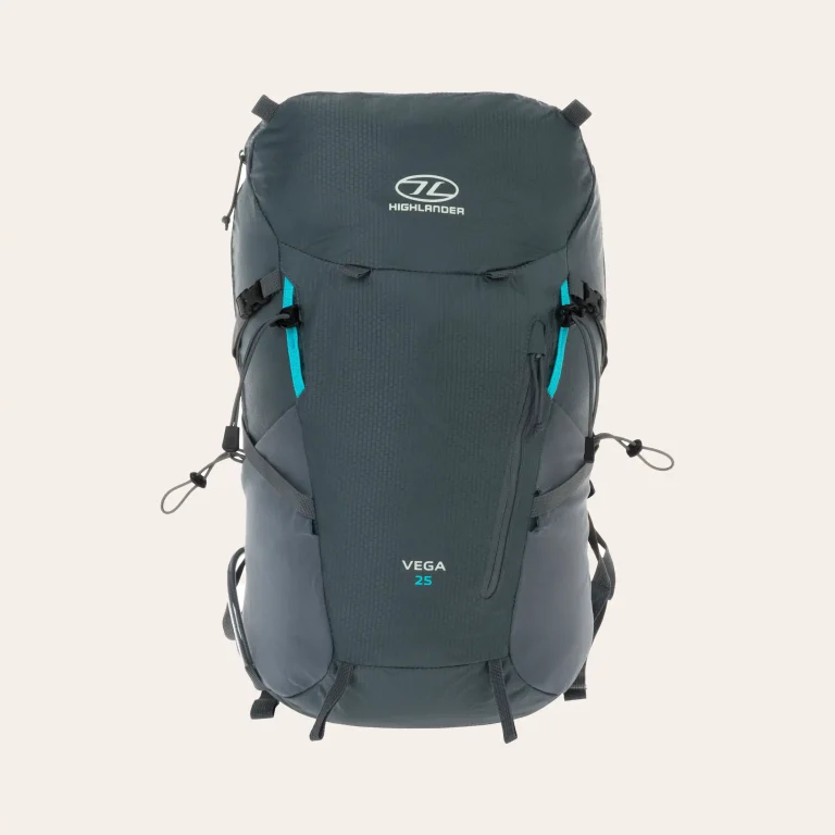 Mochila de trekking leve Vega 25l da Highlander Outdoor para caminhadas confortáveis e passeios de um dia