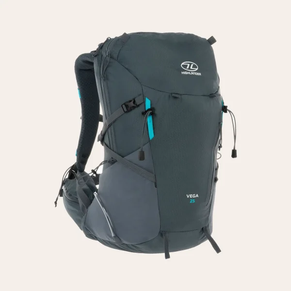 Highlander-Outdoor-Vega-mulher-25l-RUC289L-GR-02 Mochila de trekking leve Vega 25l da Highlander Outdoor para caminhadas confortáveis e passeios de um dia