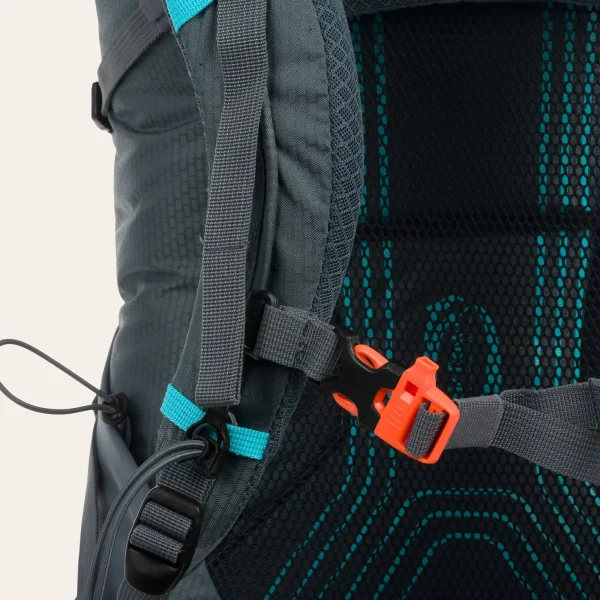 Highlander-Outdoor-Vega-mulher-40l-RUC290L-GR-13 Mochila Highlander Outdoors Vega 40l cinzenta para mulher, artigo RUC290L-GR, mochila de trekking leve com sistema de transporte específico para mulher