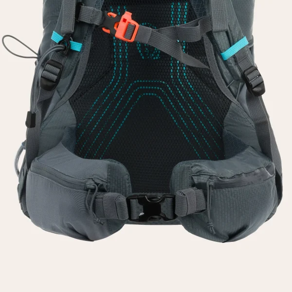 Highlander-Outdoor-Vega-mulher-40l-RUC290L-GR-14 Mochila Highlander Outdoors Vega 40l cinzenta para mulher, artigo RUC290L-GR, mochila de trekking leve com sistema de transporte específico para mulher