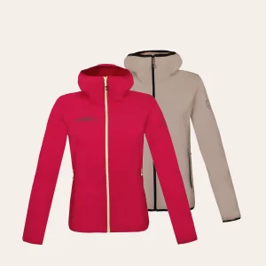 Casaco Softshell para proteção contra o vento e as intempéries em trekking, escalada ou caminhadas