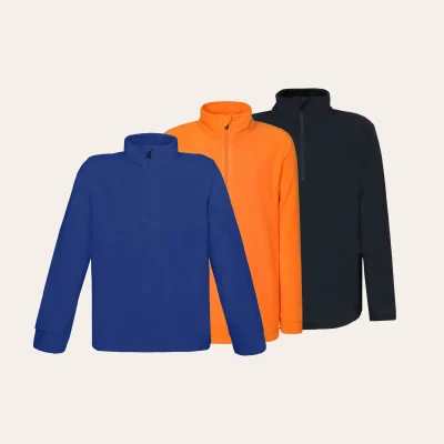 Rock Experience Tempus Zip fleece para crianças - camada intermédia quente, leve e de secagem rápida para actividades ao ar livre