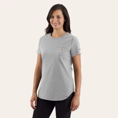Carhartt Force Relaxed Fit Midweight Pocket T-shirt for women with FastDry® technology.