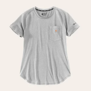 Carhartt Force Relaxed Fit Midweight Pocket T-shirt for women with FastDry® technology.